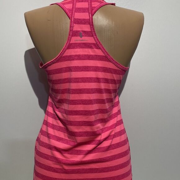 New Balance Women's Pink Lightningory Stripe Racerback Tank Top Size Small - Picture 4 of 9